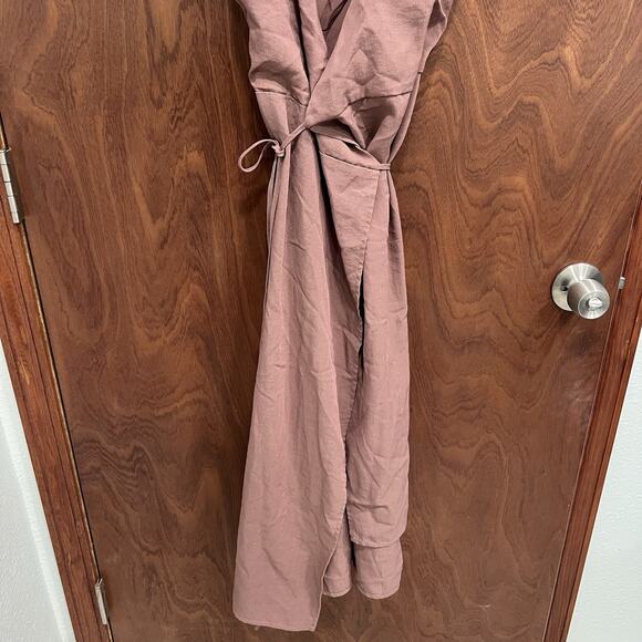 Wild Honey Wrap Dress Sleeveless Casual Mauve Sundress Summer Size S - Picture 2 of 6